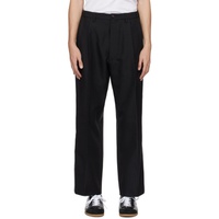 Black Tapered Trousers 232168M191016