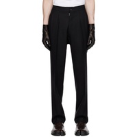 Black Pleated Trousers 232168M191020