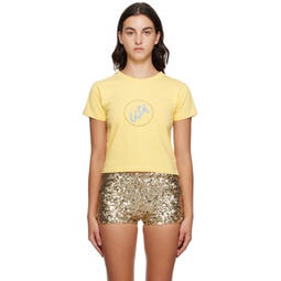 Yellow USA T-Shirt 232169F110014