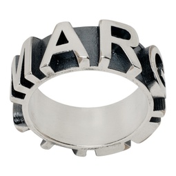 Silver Embossed Logo Ring 232188F024009