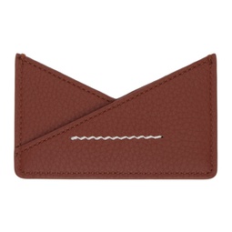 Brown Triangle 6 Card Holder 232188F037004