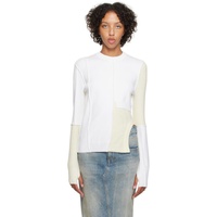 Off-White Paneled Sweater 232188F096001
