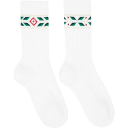 White Laurel Socks 232195M220005