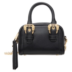 Black Curb Chain Top Handle Bag 232202F046004