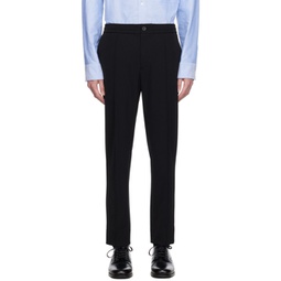 Black Tapered Trousers 232221M191007