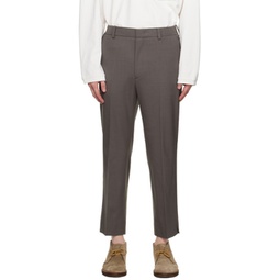 Gray Tapered Trousers 232221M191015