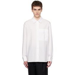 White Pocket Shirt 232221M192010