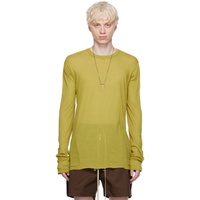 Yellow Basic Long Sleeve T-Shirt 232232M213096