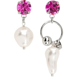 Silver & Pink Stan Earrings 232235F022031
