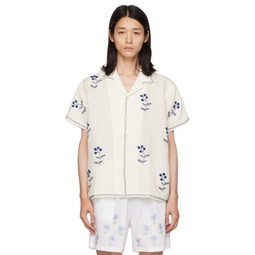 Off-White Embroidered Shirt 232245M192003