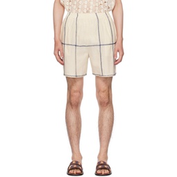 Off-White Embroidered Shorts 232245M193006