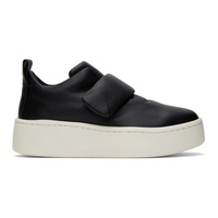 Black Leather Sneakers 232249F128011