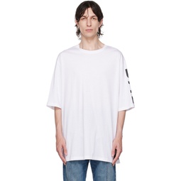 White Printed T-Shirt 232251M213010