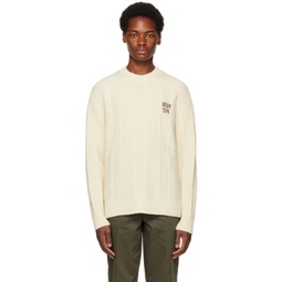 Off-White Embroidered Sweater 232264M201004