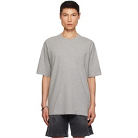 Gray Front Pocket T-Shirt 232278M213044