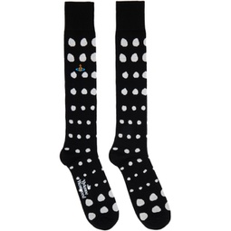 Black Dots Socks 232314M220011