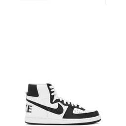 Black & White Nike Edition Terminator High Sneakers 232347M236000