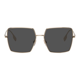 Gold Icon Stripe Sunglasses 232376F005037