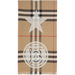 Brown Montage Scarf 232376F028013