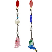 Multicolor Graphic Charm Earrings 232379F022000