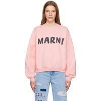 Pink Printed Sweatshirt 232379F096001
