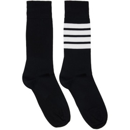Black 4-Bar Socks 232381F076008