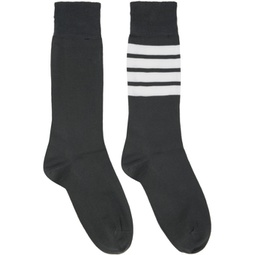 Gray 4-Bar Socks 232381F076009