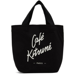 Black Mini Cafe Kitsune Tote 232389F049005
