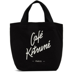 Black Mini Cafe Kitsune Tote 232389M172015