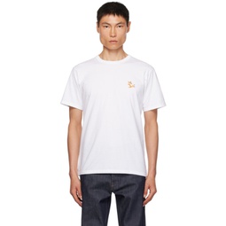White Chillax Fox Patch Classic T-Shirt 232389M213018