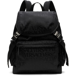 Black Versace Allover Neo Backpack 232404M166000
