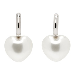 Silver XL Heart Hoop Earrings 232405F022025