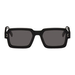 Black Rectangular Sunglasses 232461F005001