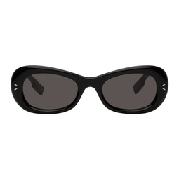 Black Oval Sunglasses 232461F005005