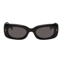 Black Rectangular Sunglasses 232461F005008