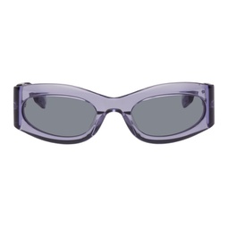 Purple Oval Sunglasses 232461F005013