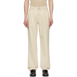 Off-White Embroidered Trousers 232469M191005