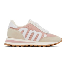 Pink & White Ami Rush Sneakers 232482F128004