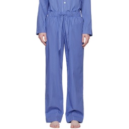 Blue Striped Pyjama Pants 232482M218057