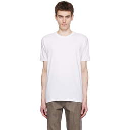 White Seamless T-Shirt 232484M213005