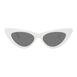 White Linda Farrow Edition Dora Sunglasses 232528F005027