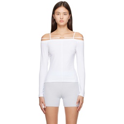 White Le Papier Le T-Shirt Sierra Long Sleeve T-Shirt 232553F110013