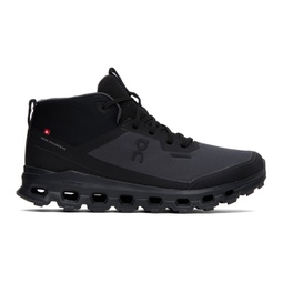 Black & Gray Cloudroam Waterproof Sneakers 232585M237024