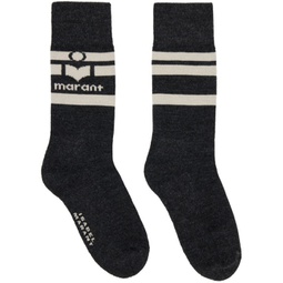 Gray Viby Logo Socks 232600F076007