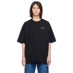 Black Scratch Arrow T-Shirt 232607M213005