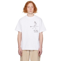 White Kai T-Shirt 232621M213003