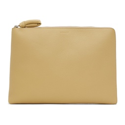 Yellow Embossed Pouch 232646M171000