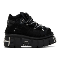 Black New Rock Edition Platform Sneakers 232669M237003