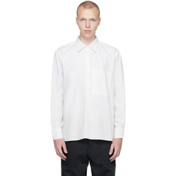 White Square Pocket Shirt 232674M192011