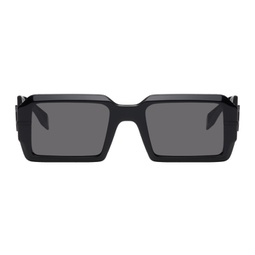 Black Rectangular Sunglasses 232693F005021